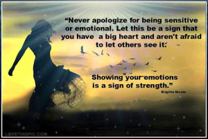showing your emotions is a sign of strength