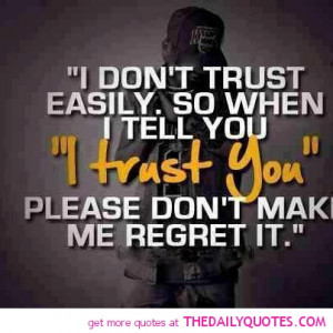 Don't Trust Easily