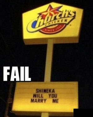 Marriage Proposal Fail