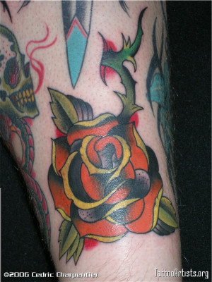 Rose with Thorns Tattoo