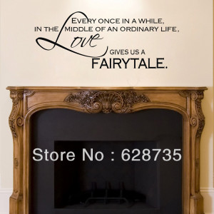 ... vinyl art fireplace wall decal quotes free shipping(China (Mainland