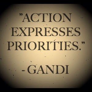 Action Expresses Priorities - Gandi