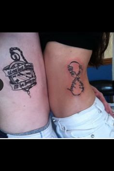 Mine and my husbands tattoos. Mine, 'til my last day I'll be loving ...