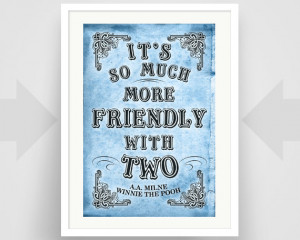 Winnie The Pooh, A. A. Milne Quote, Typography, Motivational Gift ...