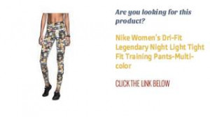 Nike Women s Dri Fit Legendary Night Light Tight Fit Training Pants ...