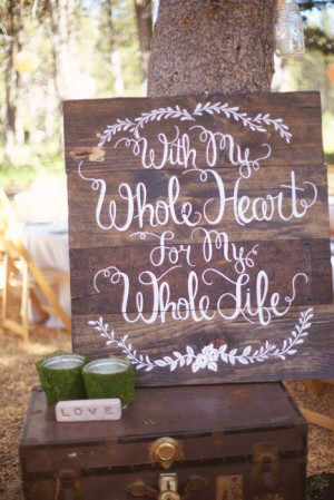 Wedding Signs We Love | Intimate Weddings - Small Wedding Blog - DIY ...