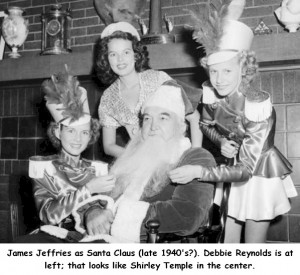 James Jeffries, Debbie Reynolds and possibly Shirley Temple, Christmas ...