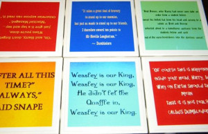 Harry Potter Quotes Wall Art or Ceramic Tile by GrandmaJoesBrain