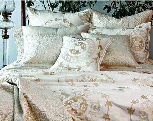 Tuck yourself into the cotton Bedazzled bed set that will swiftly put ...