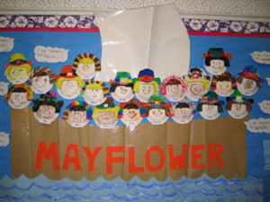 Mayflower Bulletin Board Theme