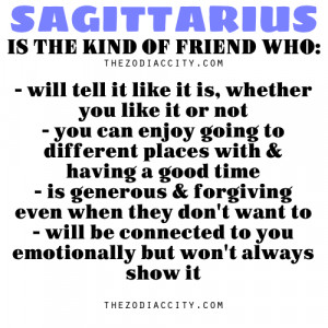 Zodiac Files: Sagittarius is the kind of friend who….