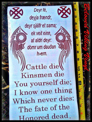 ... pride. Raven wings brush the sides and simple knots adorn the top