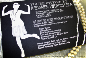 SWANKY Roaring Twenties Invitations * Roaring twenties 1920's ...