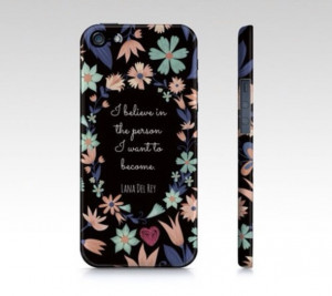 jewels phone case floral black quote on it lana del rey edit tags