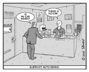 Funny Yoga Joke Cartoon Pictures - Is my car ready? There is no car ...