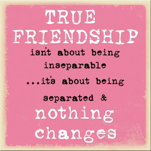 True Friendship Isnt About Being Inseparable 'friendship' 6x6 wooden ...