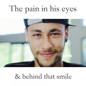 That smile can not hide the pain. Wish you the best Neymar!! You'll ...