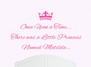 ... Upon-a-Time-Princess-Matilda-Wall-Sticker-Decal-Bed-Room-Art-Girl-Baby