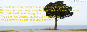 best friend is someone who knows Profile Facebook Covers