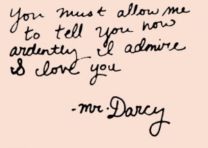 by Mr. Darcy