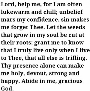 Puritan's Prayer