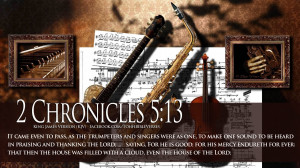Bible Verses On Praise 2 Chronicles 5:13 Music HD Wallpaper