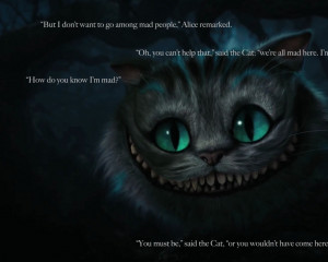 Alice in Wonderland Cheshire Cat Quotes