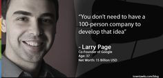 Google Co-Founder Larry Page #Startup #Quotes startup quot, motiv ...