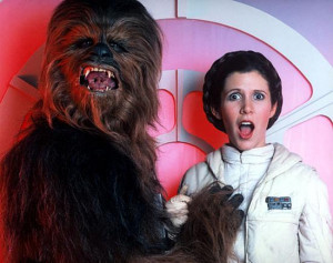 ... sink in for a moment. WE TALKED TO PRINCESS LEIA ABOUT STAR WARS