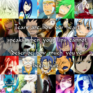 Fairy Tail Quotes Tumblr Fairy tail tears quote by