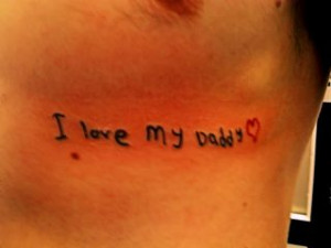 This is a trace of my daughters hand wiring from the first fathers day ...