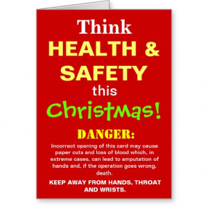... .co.ukFunny Health and Safety Christmas Warning Joke Greeting Cards