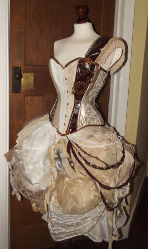 MADE TO ORDER Steampunk inspired wedding/prom dress/ gown by ...