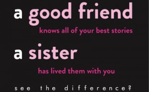sister has lived them with you sister picture quotes Famous Quotes ...