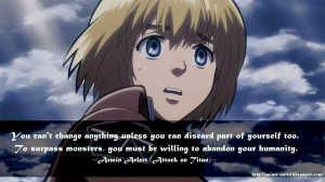 Armin Arlert Attack on Titan Quotes