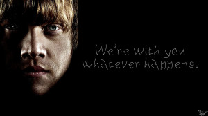 Harry Potter Wallpaper : Ron Quote! by TheLadyAvatar