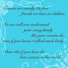 favorite things my cousins thank you quotes cousins thank you cousins ...