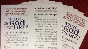 What is God Like? Bookmarks