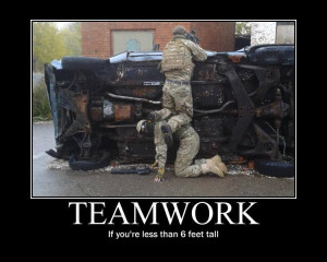 Teamwork - Military humor