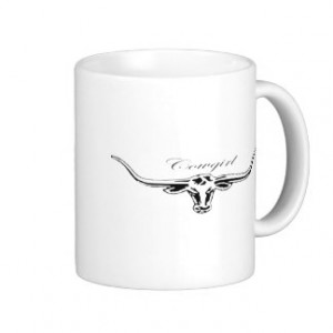 Cowgirl Longhorn Coffee Mugs