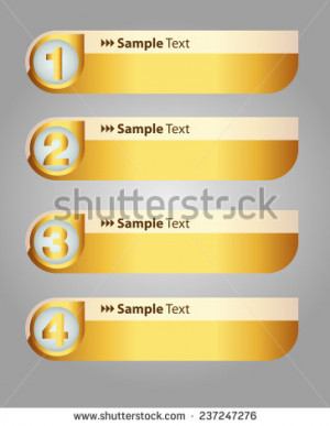 Gold modern text box template for website computer graphic and ...
