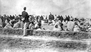 Below: Photo of Navajo Indians imprisioned in the Reservation at Fort ...