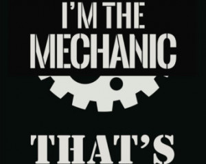 The Mechanic That's Why Garage Sign With Velcro Magnet Locker Desk ...