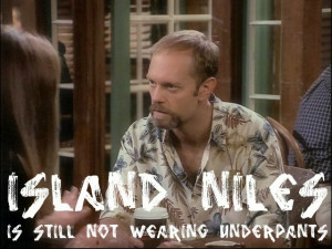 Dr. Niles Crane (played by the amazing David Hyde Pierce) in 'Frasier'