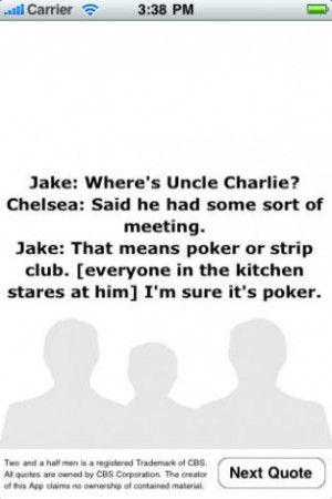 View bigger - Two And A Half Men Quotes for iPhone screenshot