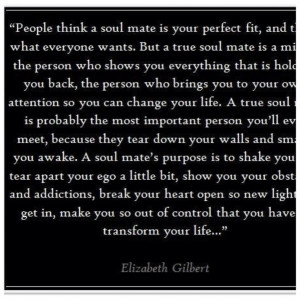 People Think A Soul Mate Is Your Perfect Fix Quote On Black Theme