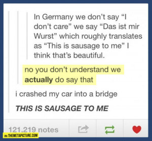 This is sausage to me…