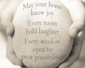 ... Quote, New Home Gift, New Home Quote, House Blessing Quote, Hostess
