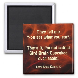 Gross Food Quotes Fractal Magnet