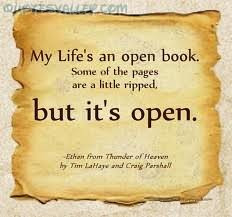 My Life’s An Open Book